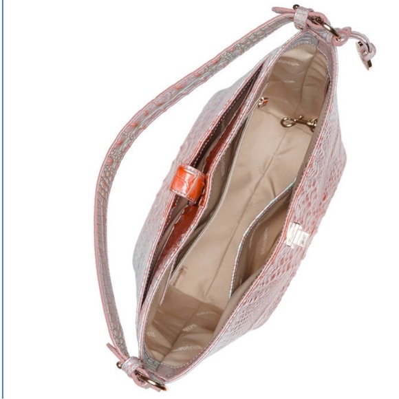 Brahmin Shira Bucket Bag Flirty Melbourne Croc-Embossed Leather NWT - Picture 9 of 10